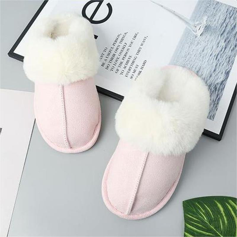 Women'S Fuzzy Cozy Slippers Memory Foam House Slippers Winter Warm Clog Indoor Shoes