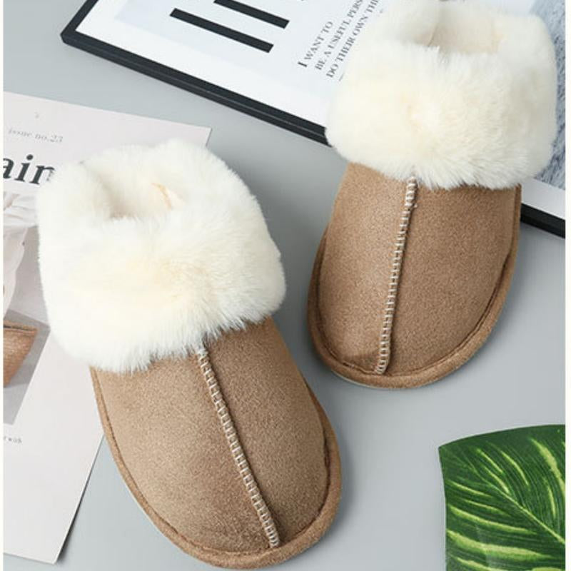 Women'S Fuzzy Cozy Slippers Memory Foam House Slippers Winter Warm Clog Indoor Shoes