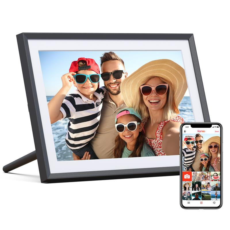 ARZOPA Wifi Digital Photo Frame 10.1 Inch IPS Touchscreen Electronic Photo Frame with 32GB Frameo Digital Picture Frames Share Photos Videos Music Calendar Alarm Auto Rotate