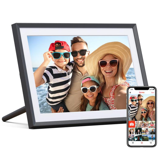 ARZOPA Wifi Digital Photo Frame 10.1 Inch IPS Touchscreen Electronic Photo Frame with 32GB Frameo Digital Picture Frames Share Photos Videos Music Calendar Alarm Auto Rotate