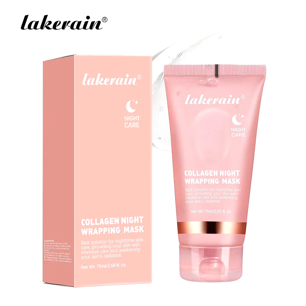 Night Collagen Wrapping Mask Rejuvenation Moisturizing Brightening Korean Face Mask Make Glowy Skin Elasticity Facial Mask